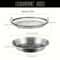 CrispFlow Stainless Steel Frying Basket Oil Drip Tray Set 3