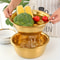 Stainless Steel Kitchen Prep Bowl Set with Grater, Strainer & Mixing Bowl