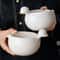 DuckNest Ceramic Egg Mixing Bowl With Spout For Easy Whisking Pouring 1