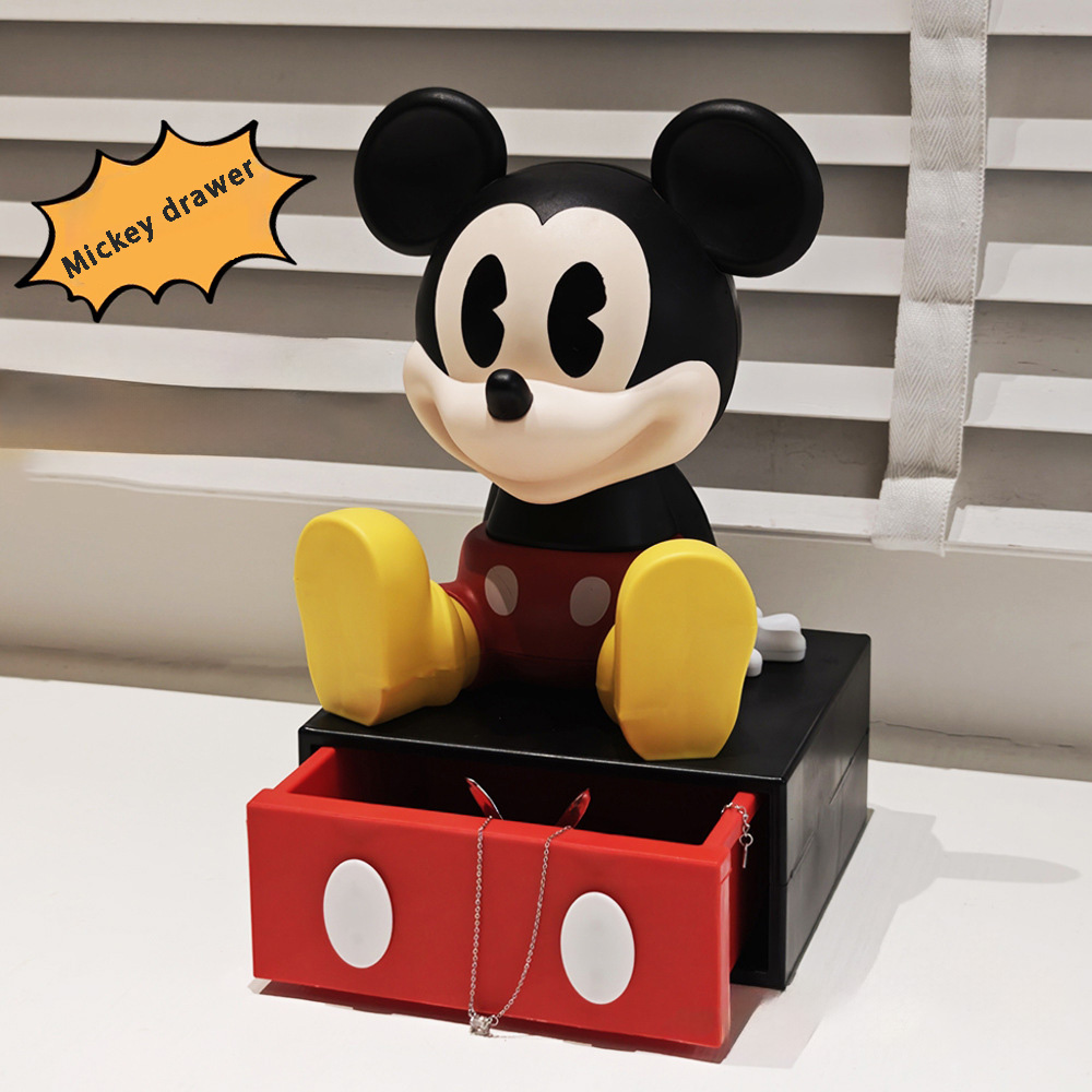 Disney Inspired Cartoon Storage Box With Drawer Key Organizer For Desk TV Cabinet Entryway 1