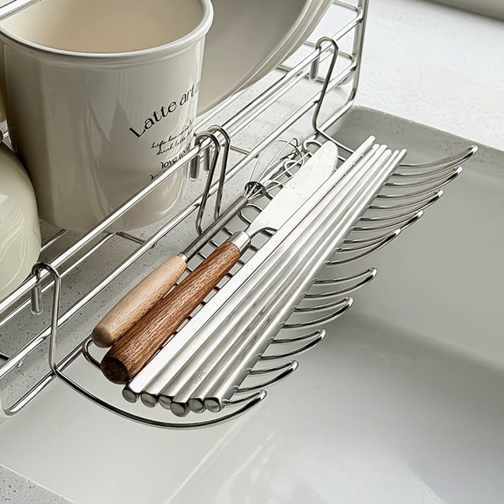 Expandable Stainless Steel Sink Basket Hanging Drain Rack For Kitchen Storage 0