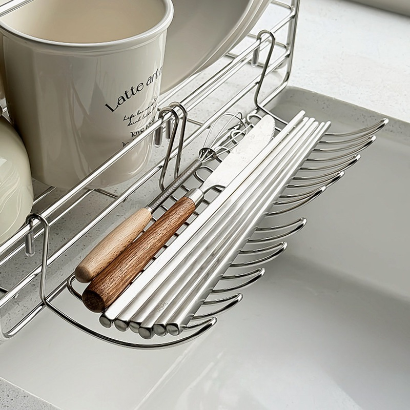 Expandable Stainless Steel Sink Basket Hanging Drain Rack For Kitchen Storage 0