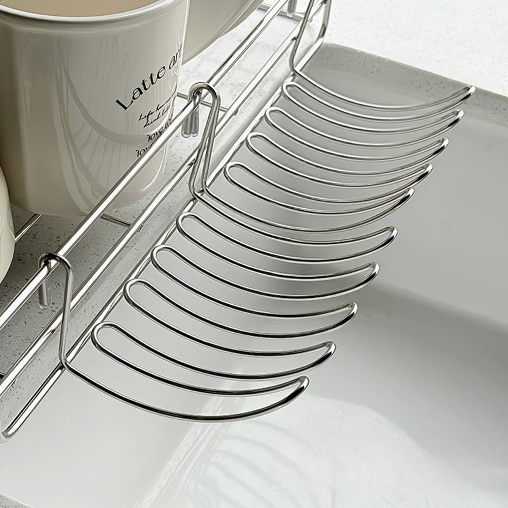 Expandable Stainless Steel Sink Basket Hanging Drain Rack For Kitchen Storage 2