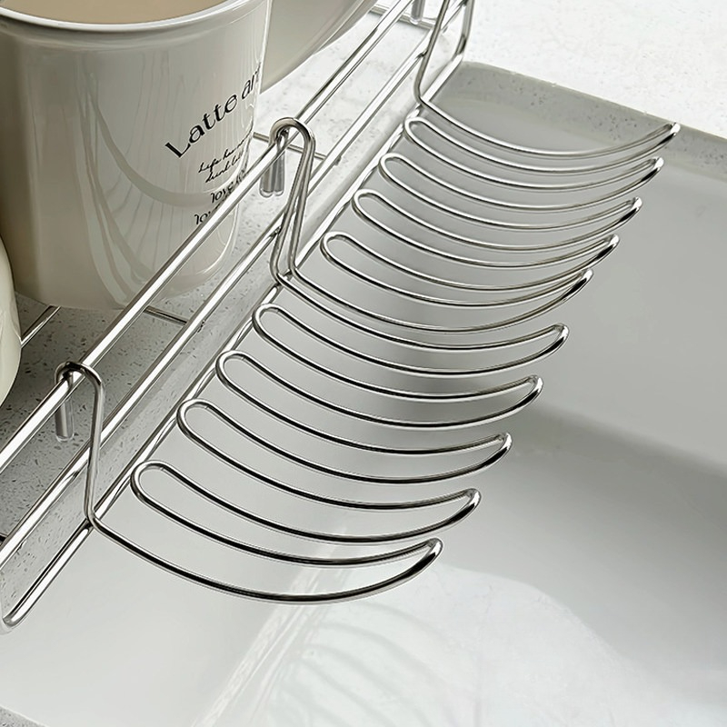 Expandable Stainless Steel Sink Basket Hanging Drain Rack For Kitchen Storage 2