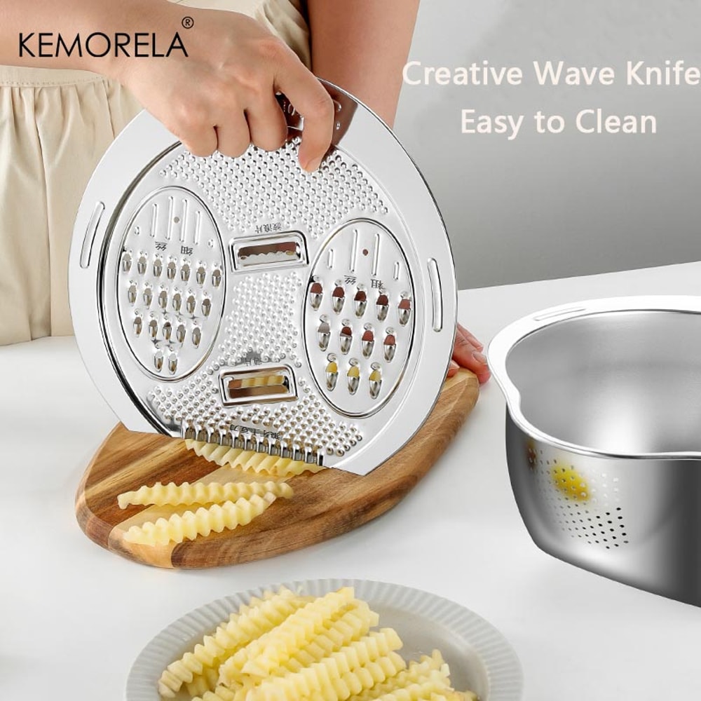 Stainless Steel Vegetable Drain Bowl And Rice Washing Strainer 2