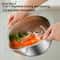 Stainless Steel Vegetable Drain Bowl And Rice Washing Strainer 4