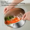 Stainless Steel Vegetable Drain Bowl And Rice Washing Strainer 4