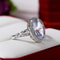Vintage Hollow Out Cocktail Ring for Women with Cubic Zirconia Elegant Party Jewelry
