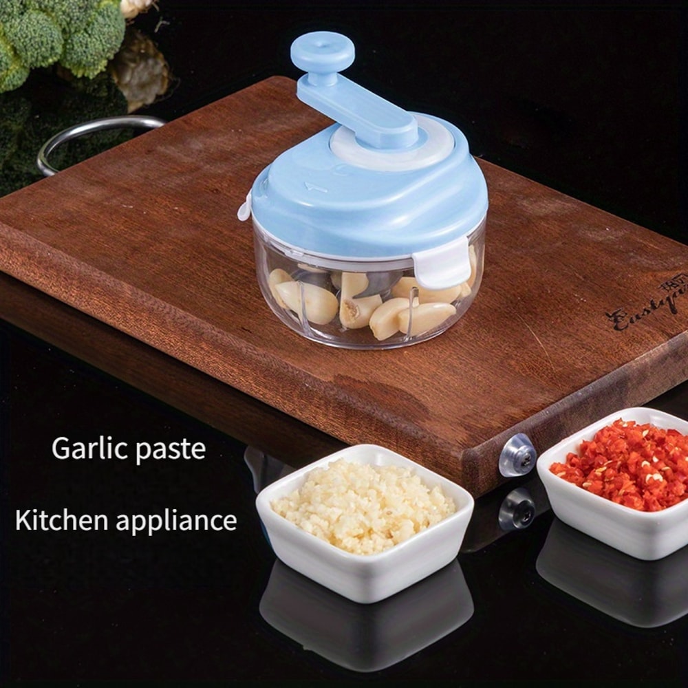 QuickCrush Garlic Press Manual Garlic Crusher And Mini Chopper For Easy Kitchen Prep 4