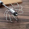 Stainless Steel Push Whisk Manual Egg Beater for Baking, Cream & Batter Mixing