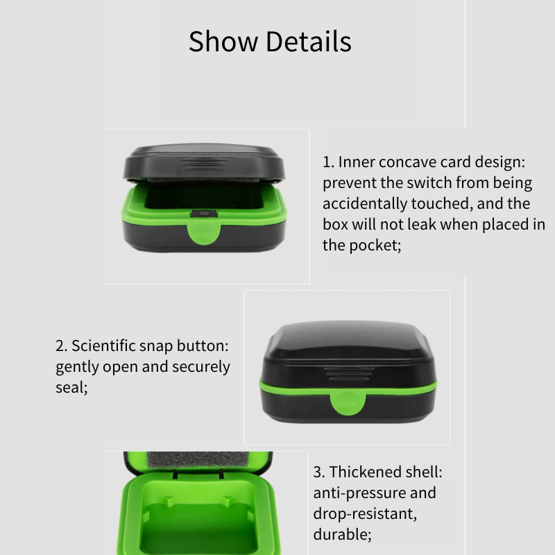 AquaShield Hearing Aid Case Portable Waterproof Storage Box