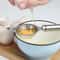 Stainless Steel Egg Separator with Long Handle for Fast & Mess Free Baking