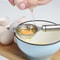Stainless Steel Egg Separator with Long Handle for Fast & Mess Free Baking