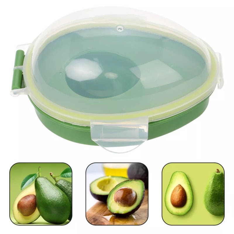 FreshLock Avocado Keeper Container Reusable Fruit Vegetable Storage Box 0