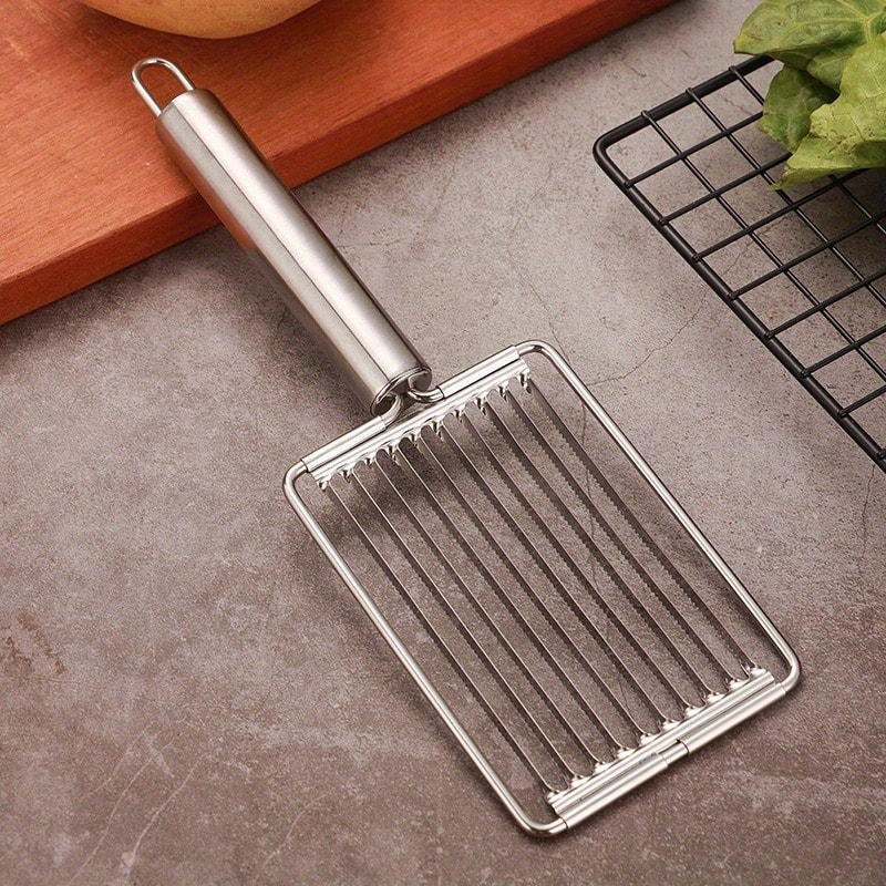 PrecisionCut Stainless Steel Tomato Slicer for Fruits, Vegetables, Salads & Sandwich Prep