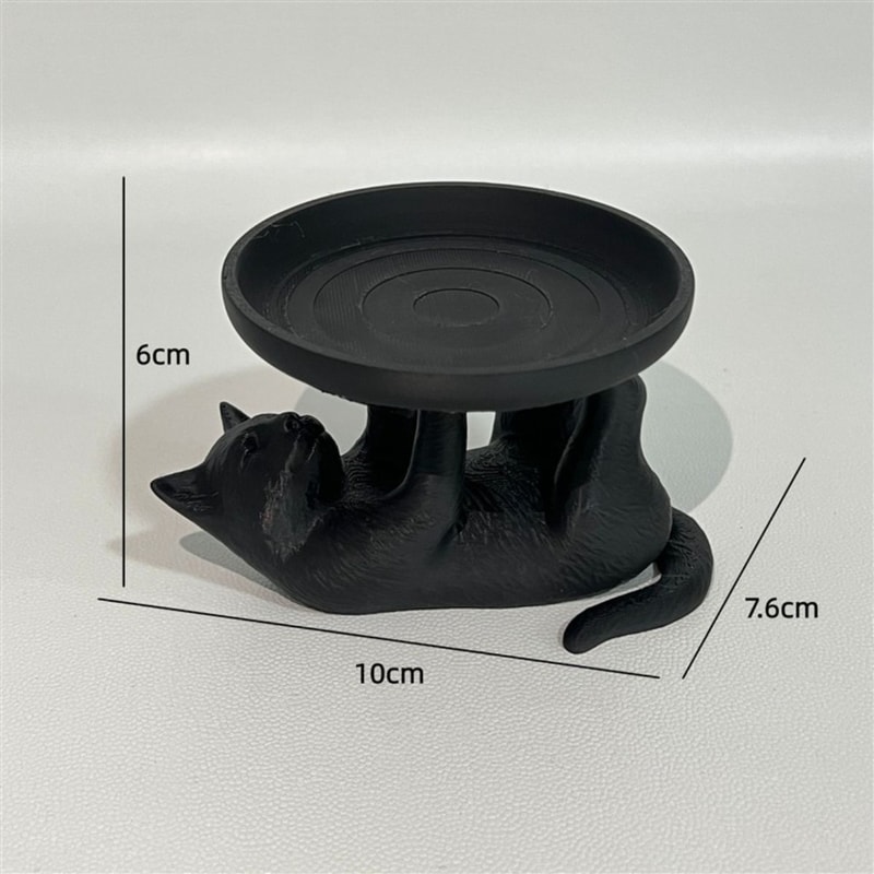 Cute Cat Jewelry Organizer Tray for Keys Earrings and Desktop Decor
