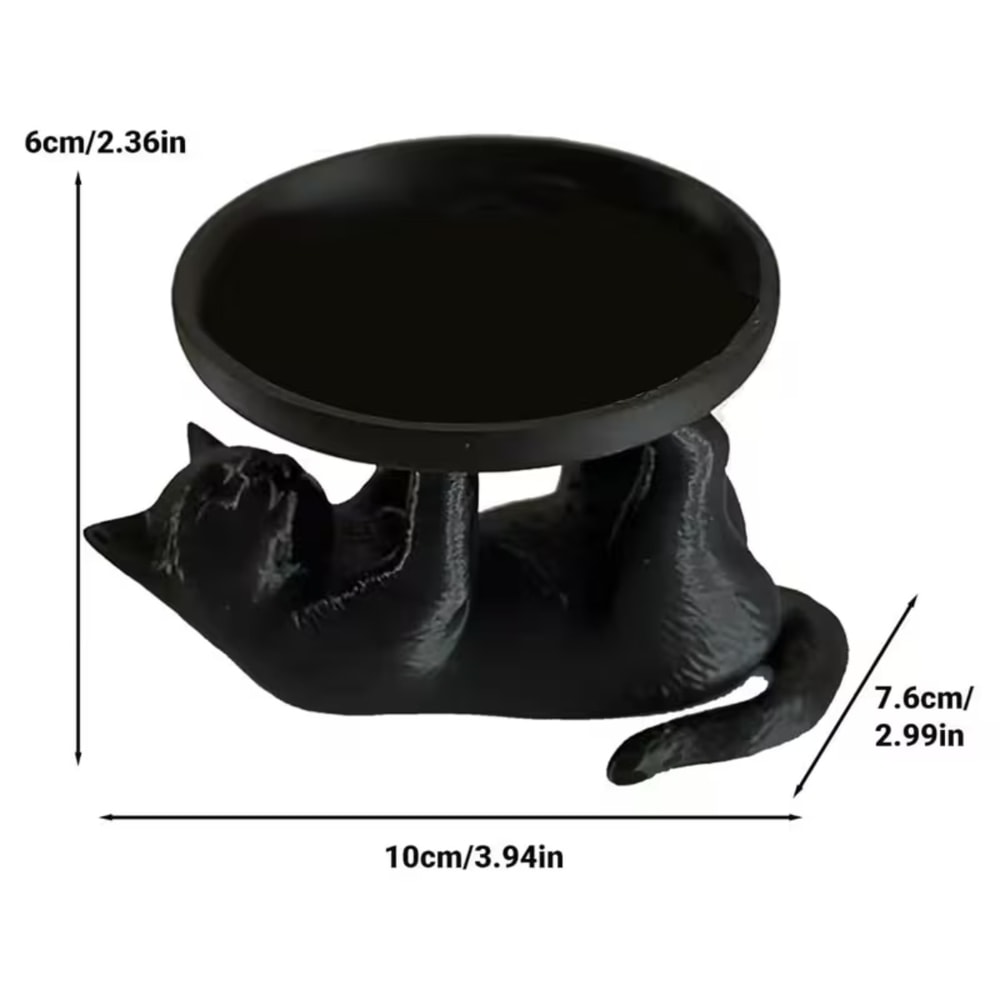 Cute Cat Jewelry Organizer Tray for Keys Earrings and Desktop Decor