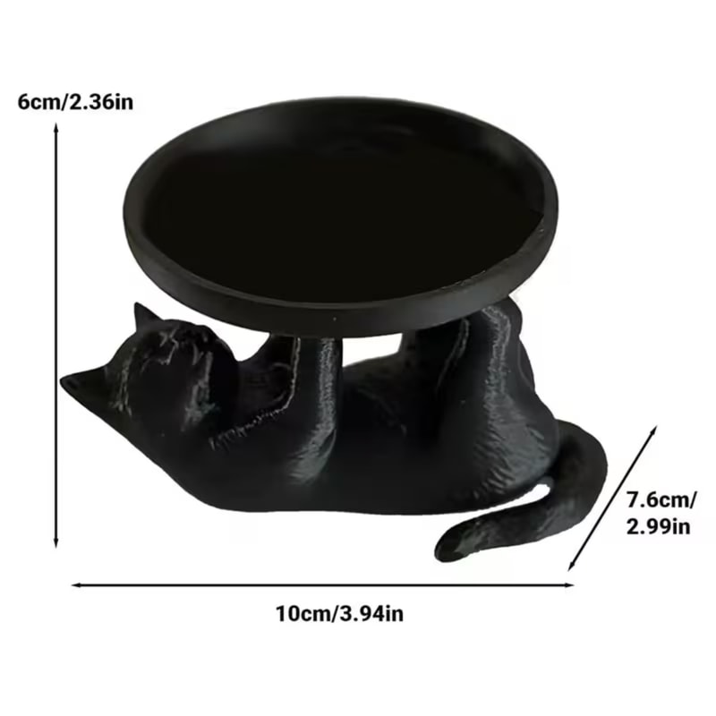 Cute Cat Jewelry Organizer Tray for Keys Earrings and Desktop Decor