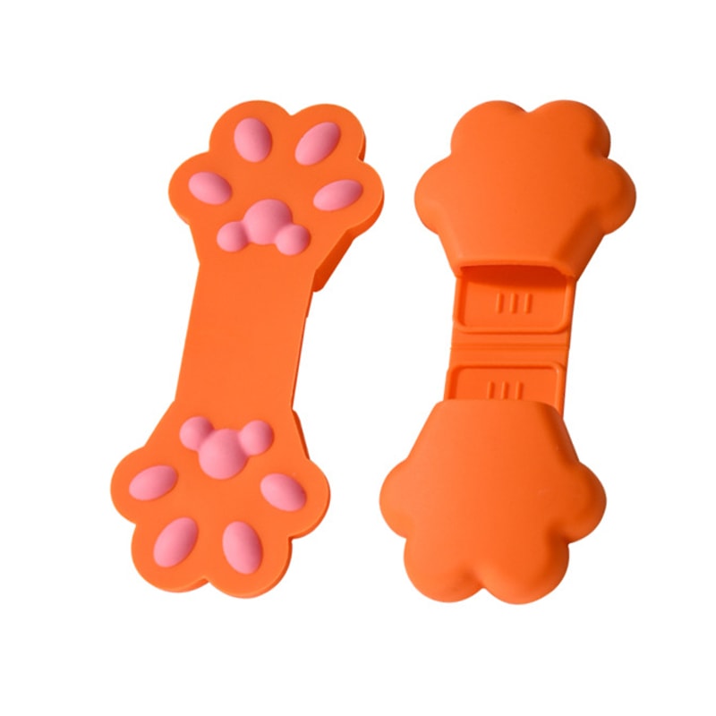 Cat Claw Silicone Food Tongs Heat Resistant Snack Clips for Kitchen Cooking