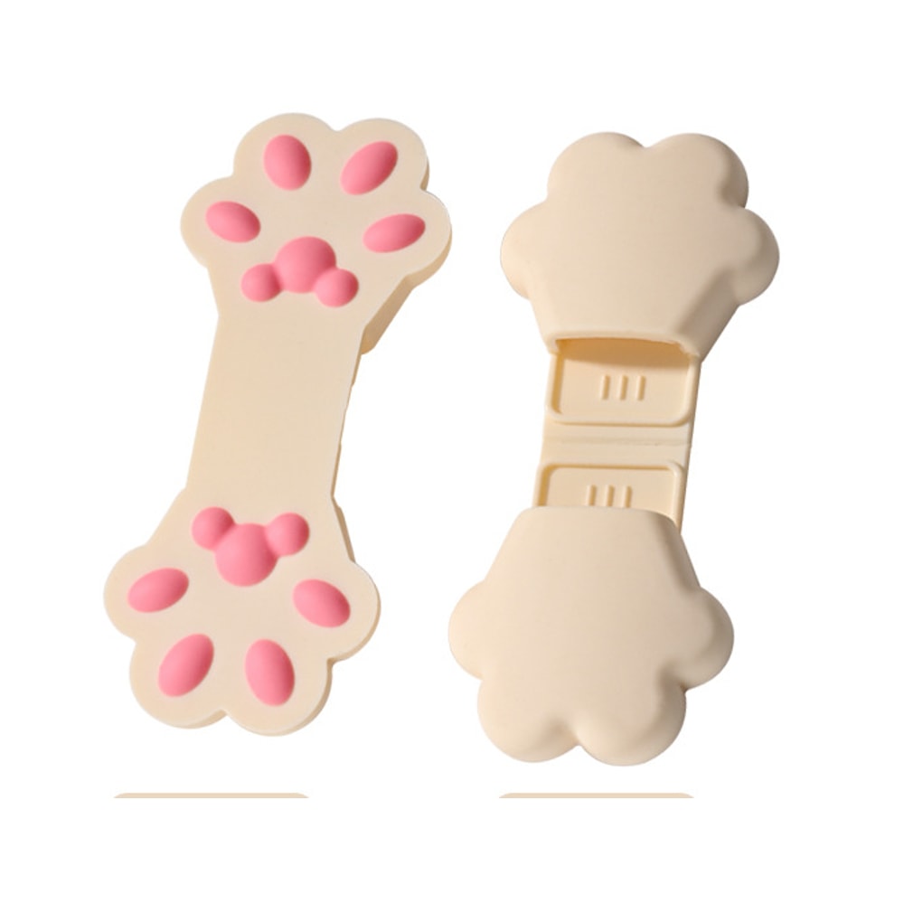 Cat Claw Silicone Food Tongs Heat Resistant Snack Clips for Kitchen Cooking