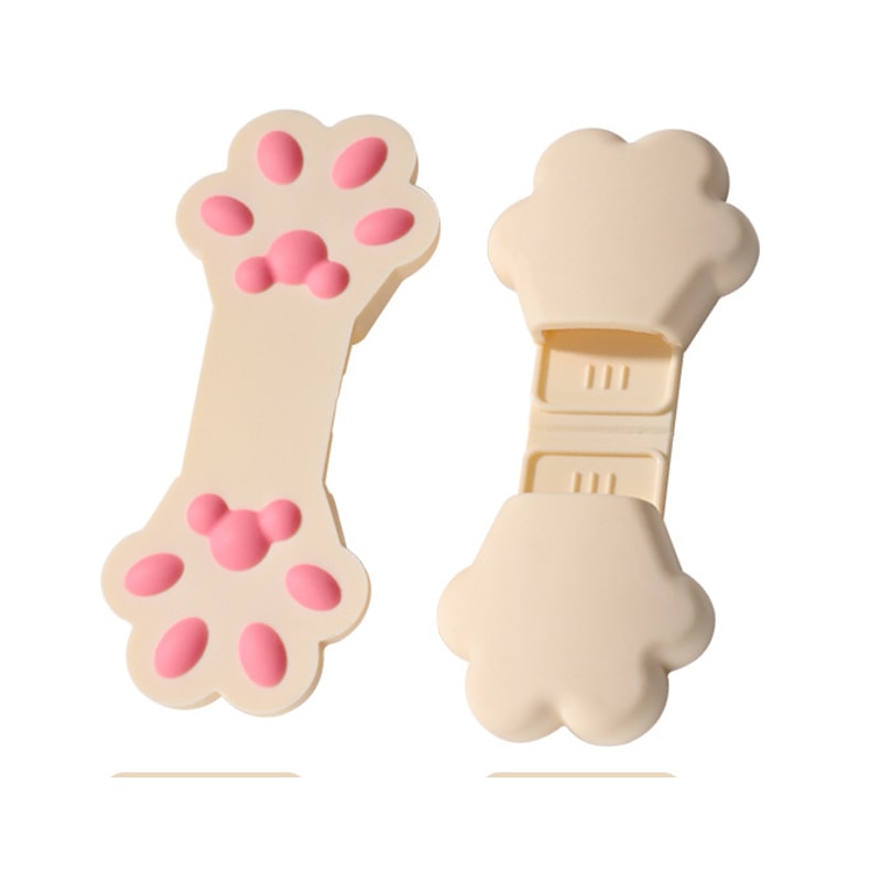 Cat Claw Silicone Food Tongs Heat Resistant Snack Clips for Kitchen Cooking