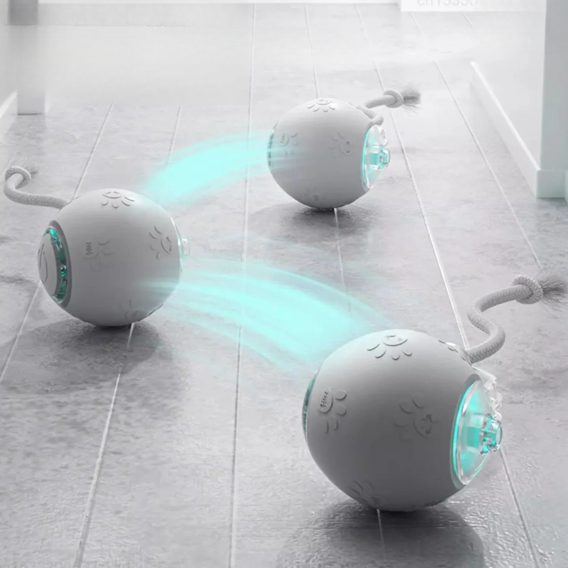 Smart Interactive Cat Ball Toy – Automatic Rolling Tail for Cats