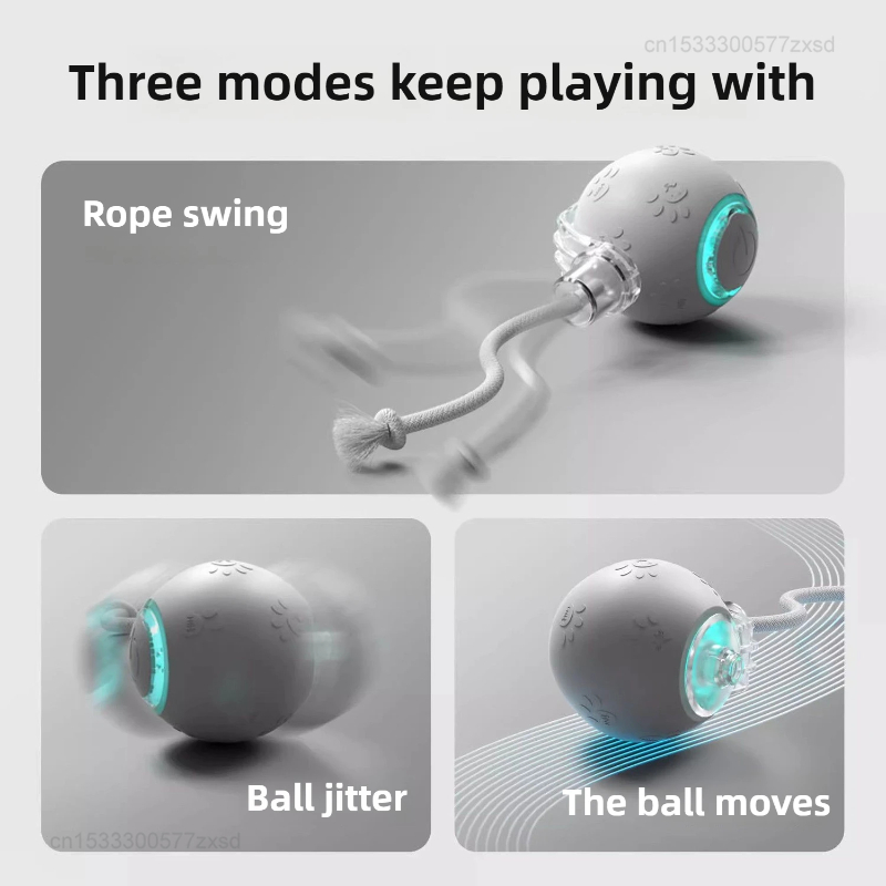 Smart Interactive Cat Ball Toy – Automatic Rolling Tail for Cats