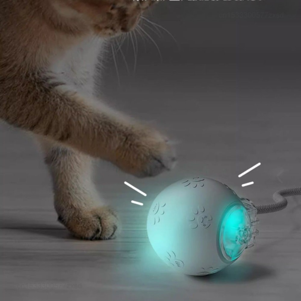 Smart Interactive Cat Ball Toy – Automatic Rolling Tail for Cats