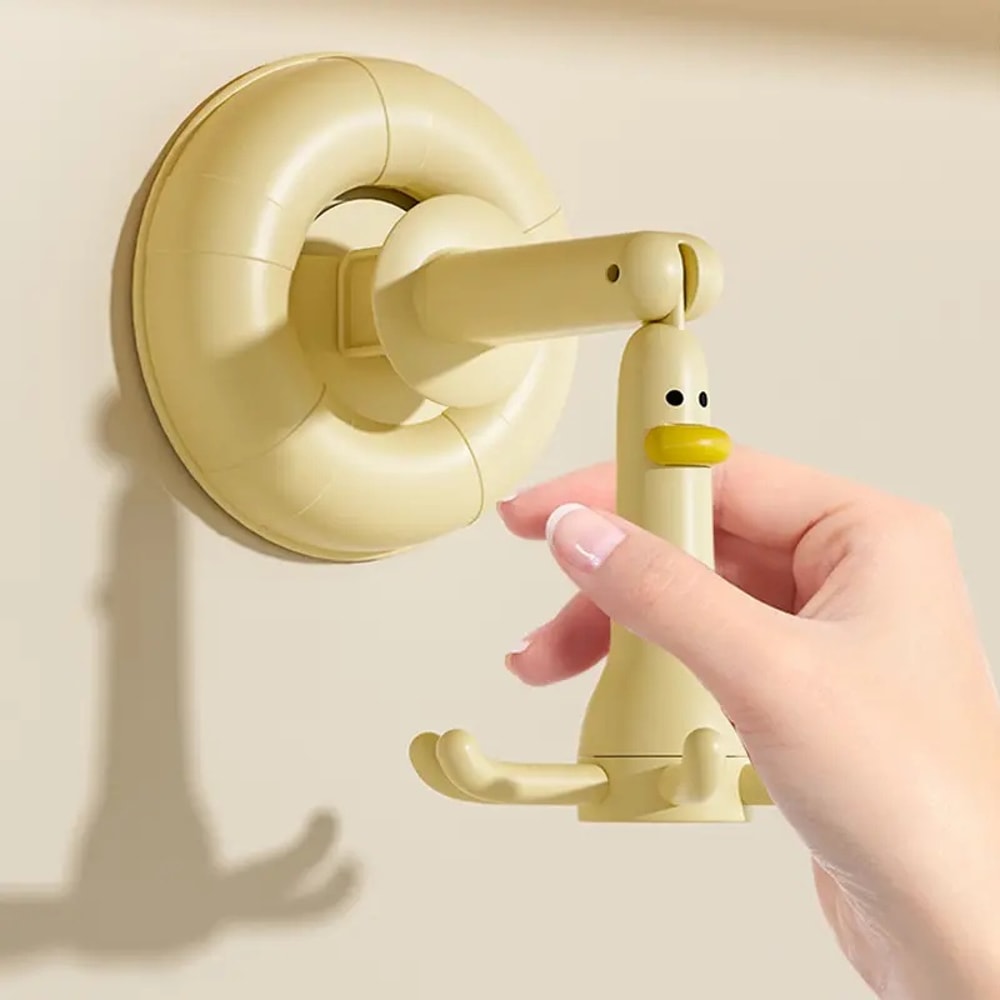 Adjustable Rotating Suction Cup Wall Hooks Organizer