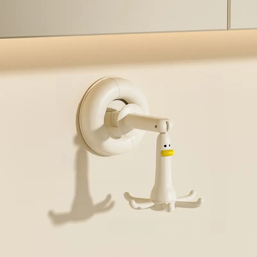 Adjustable Rotating Suction Cup Wall Hooks Organizer