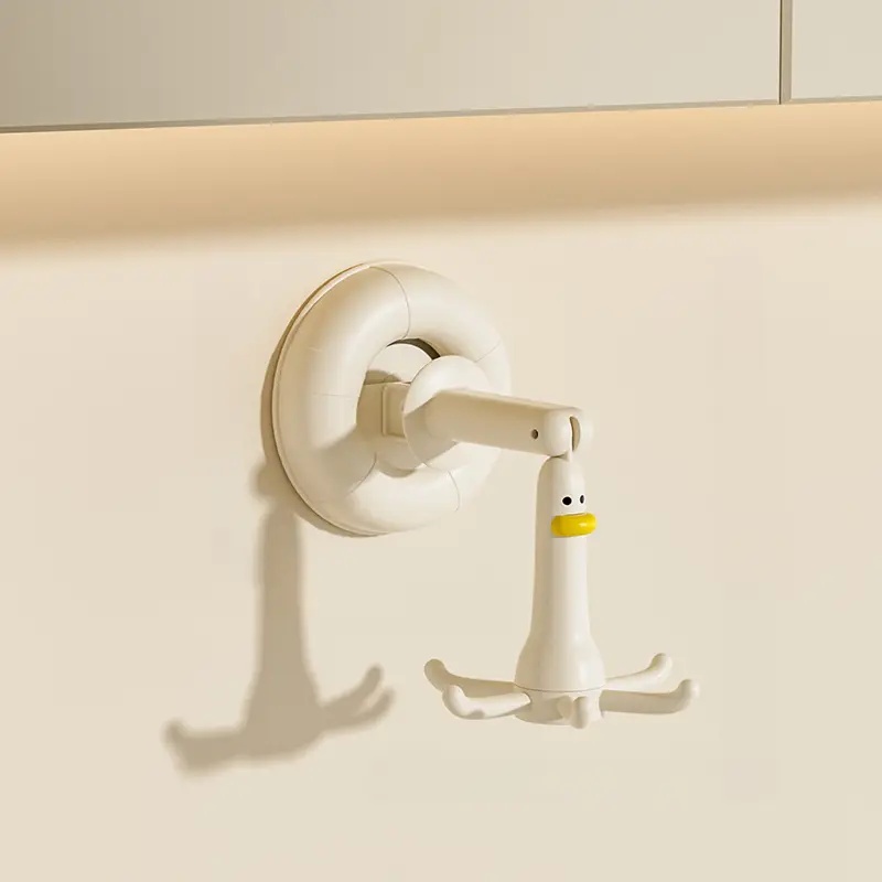 Adjustable Rotating Suction Cup Wall Hooks Organizer