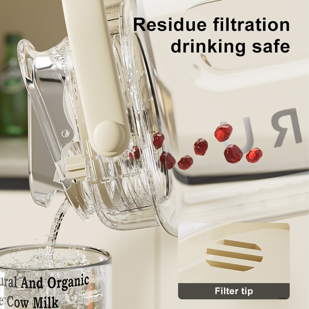 Dopamine Wave Large Water Bottle with Handle for Cold Drinks