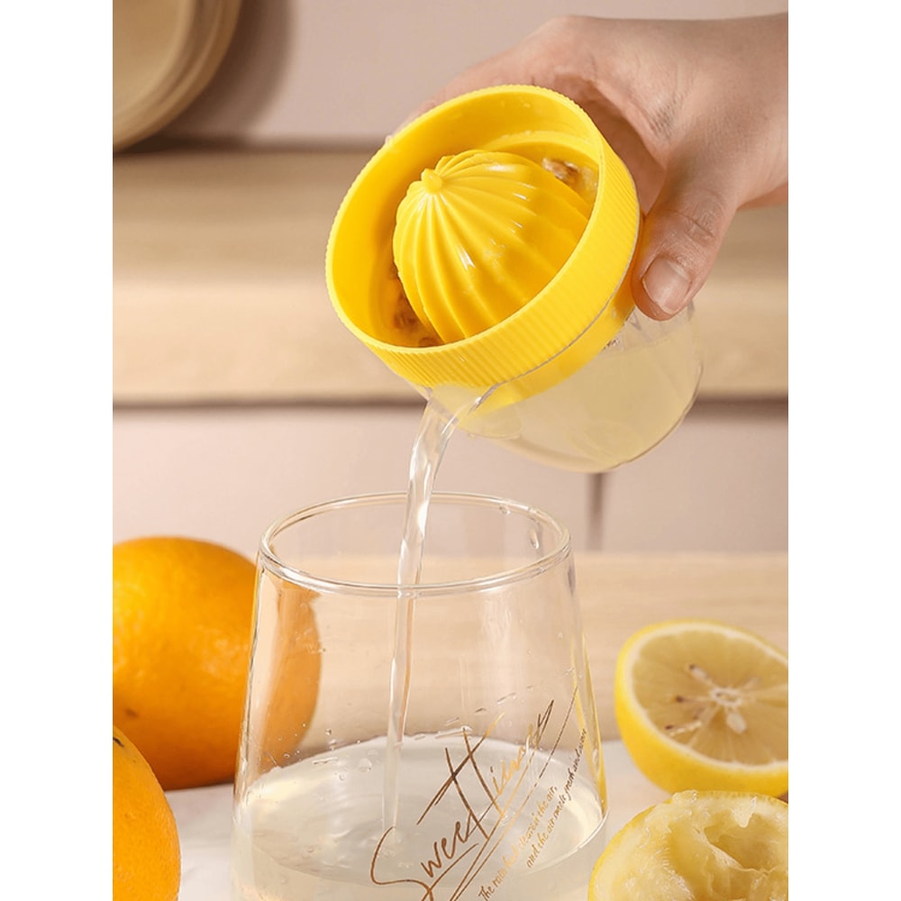 FreshPress Manual Citrus Juicer Cup for Lemon, Orange & Grapefruit