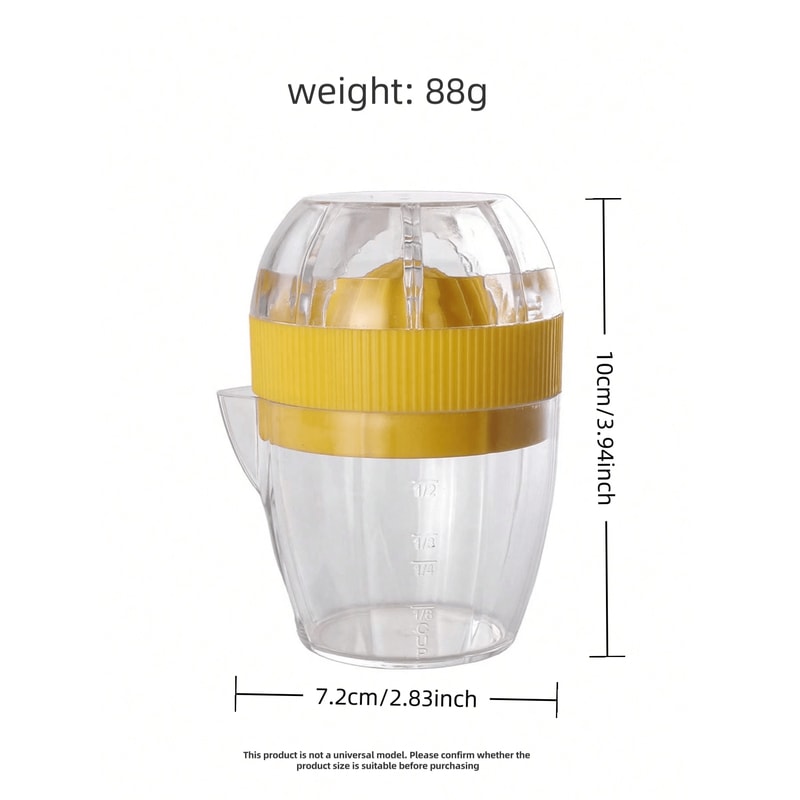 FreshPress Manual Citrus Juicer Cup for Lemon, Orange & Grapefruit
