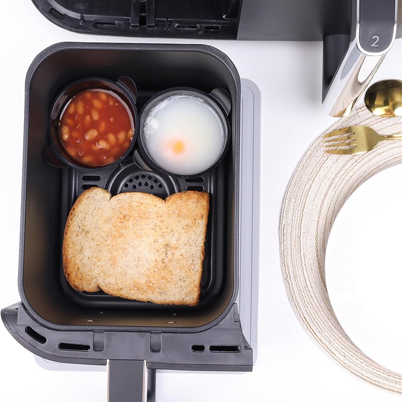 Silicone Air Fryer Egg Mold Set Reusable Non Stick Egg Bite Baking Cups 2