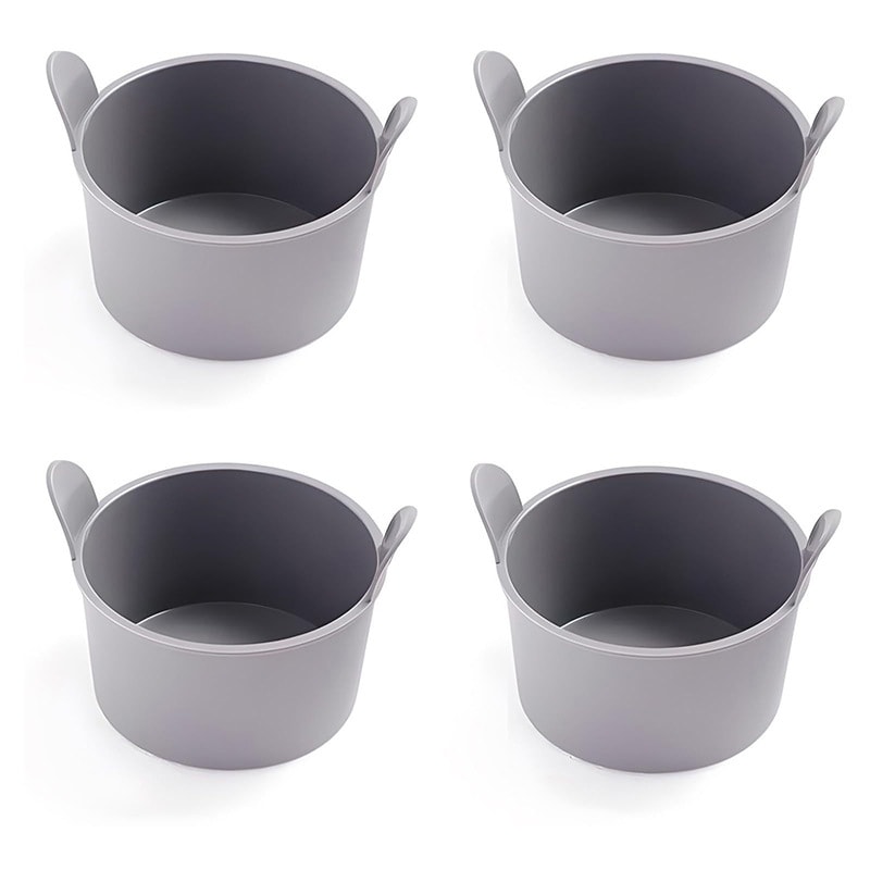 Silicone Air Fryer Egg Mold Set Reusable Non Stick Egg Bite Baking Cups 5