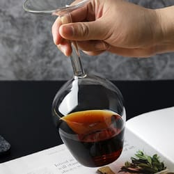 upside down whiskey glass handmade novelty cocktail cup for bar parties and home entertaining