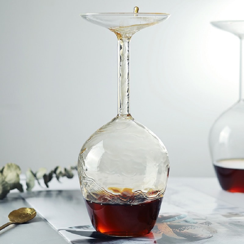 Upside Down Whiskey Glass Handmade Novelty Cocktail Cup For Bar Parties And Home Entertaining 1