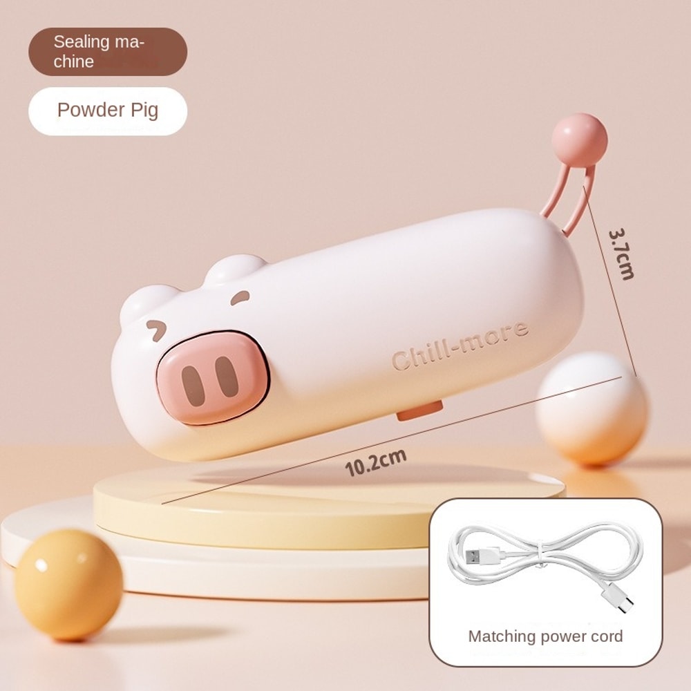Rechargeable Mini Bag Sealer with Cutter Magnetic Chip Bag Heat Sealer for Kitchen Storage