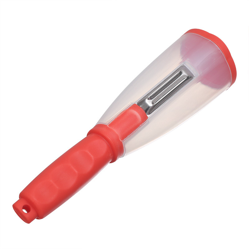 SmartCatch Fruit & Vegetable Peeler with Storage Tube for Mess Free Kitchen Prep