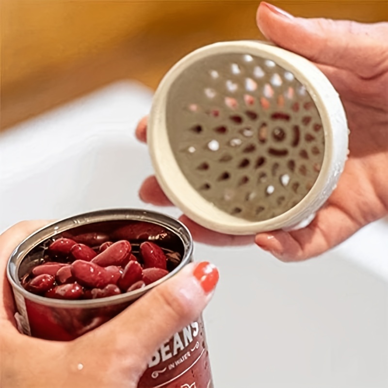 Silicone Can Strainer Lid Compact Food Drainer For Easy Kitchen Pouring 0