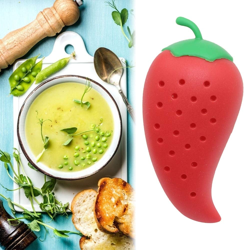 ChiliPod Silicone Spice Infuser for Soups, Stews & Herbal Cooking