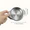 Leeseph Stainless Steel Tuna Strainer Lid for Easy Oil & Water Draining
