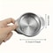 Leeseph Stainless Steel Tuna Strainer Lid for Easy Oil & Water Draining