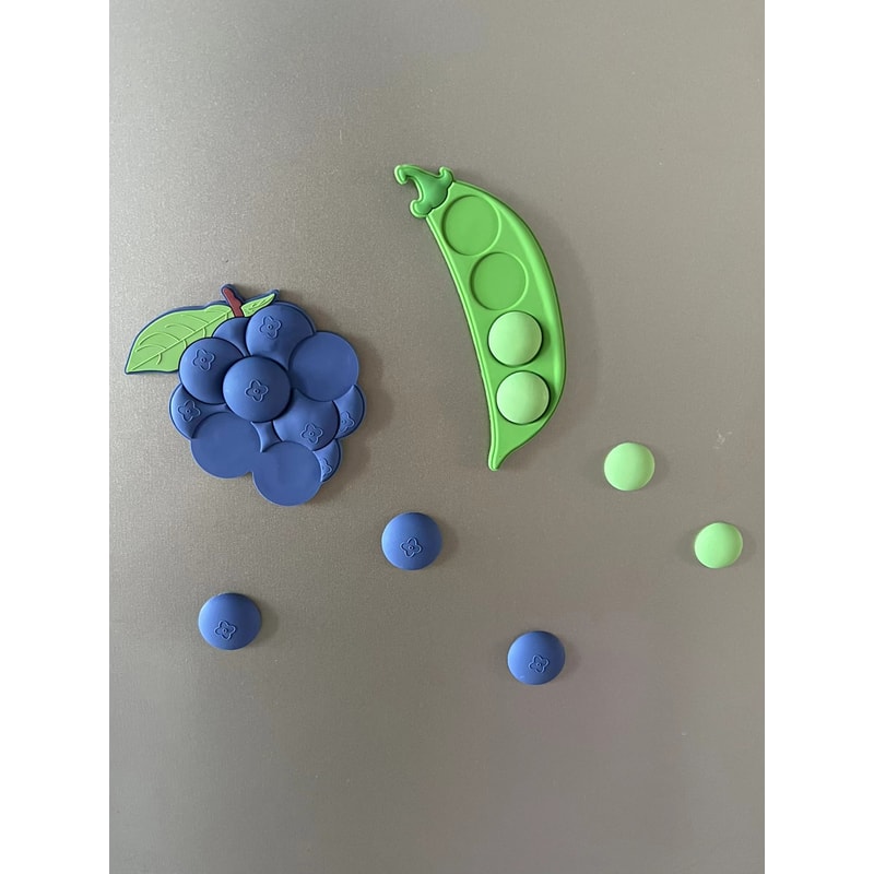 Fridge Magnets Cute Grape Pea Refrigerator Decor Stickers For Kitchen Fun 1