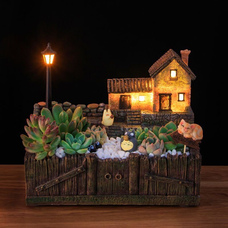 GlowScape Succulent Planter Lamp For Desk And Home Decor 0
