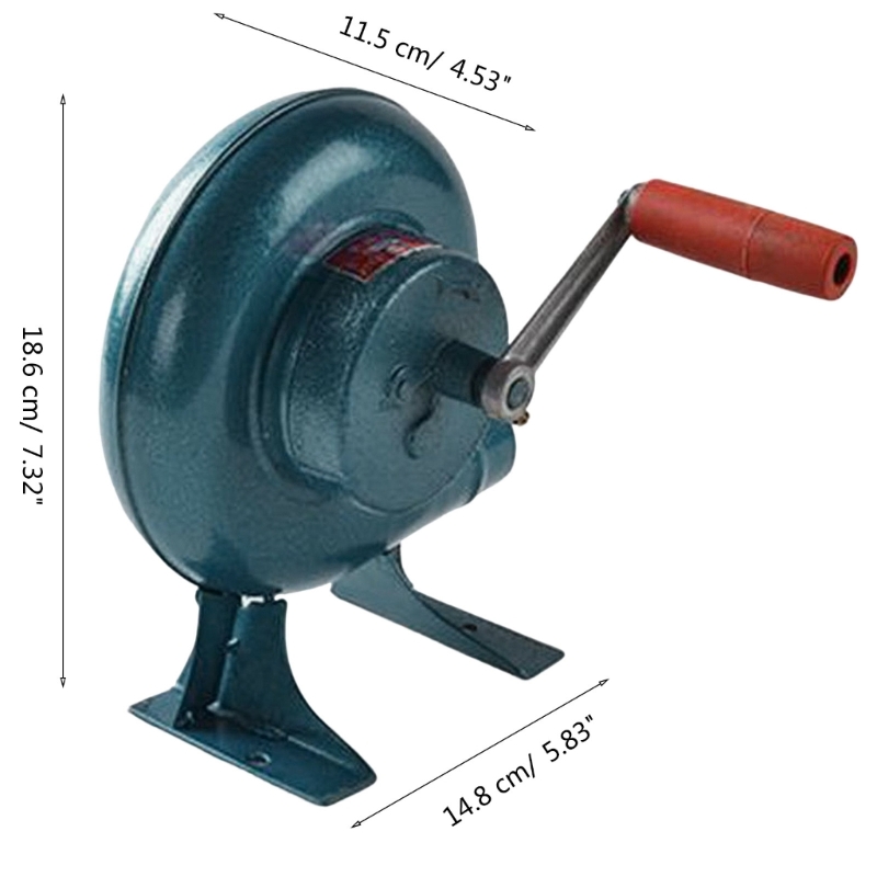 ForgeFlow Manual BBQ Air Blower for Grilling, Camping & Blacksmith Fire Control
