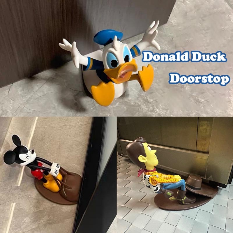 Donald Duck Door Stopper With Anti Slip Base For Windproof Home Dorm Room Decor 2