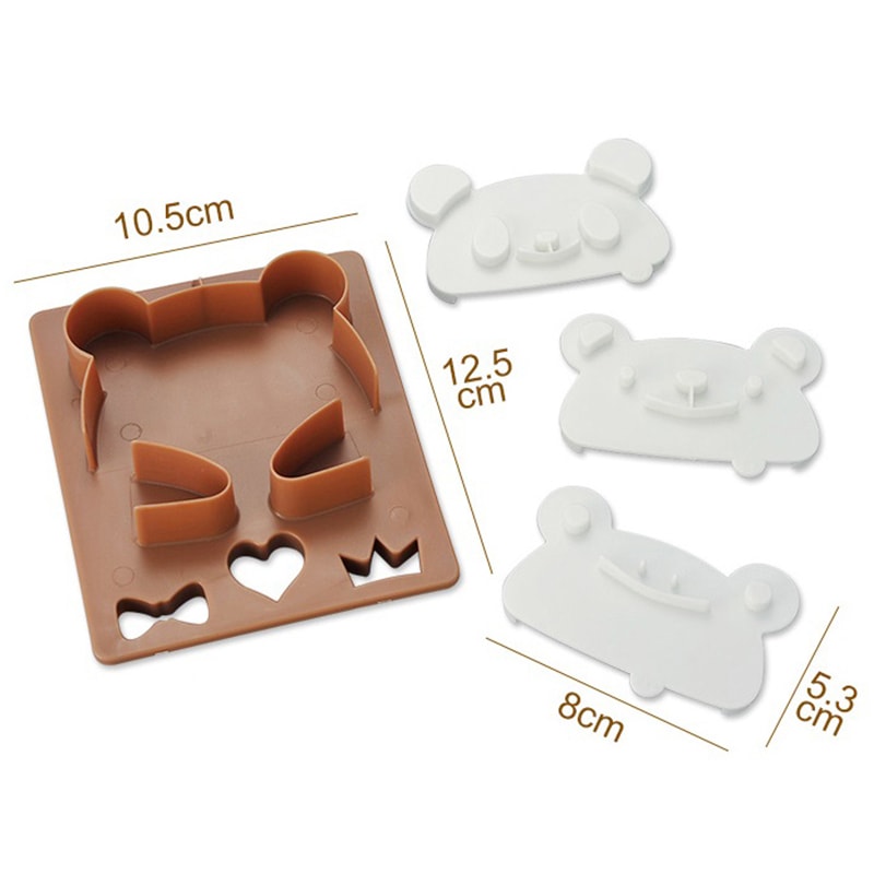 Cute Animal Sandwich Cutter Set For Kids Bento Lunch And Rice Ball Molds 1