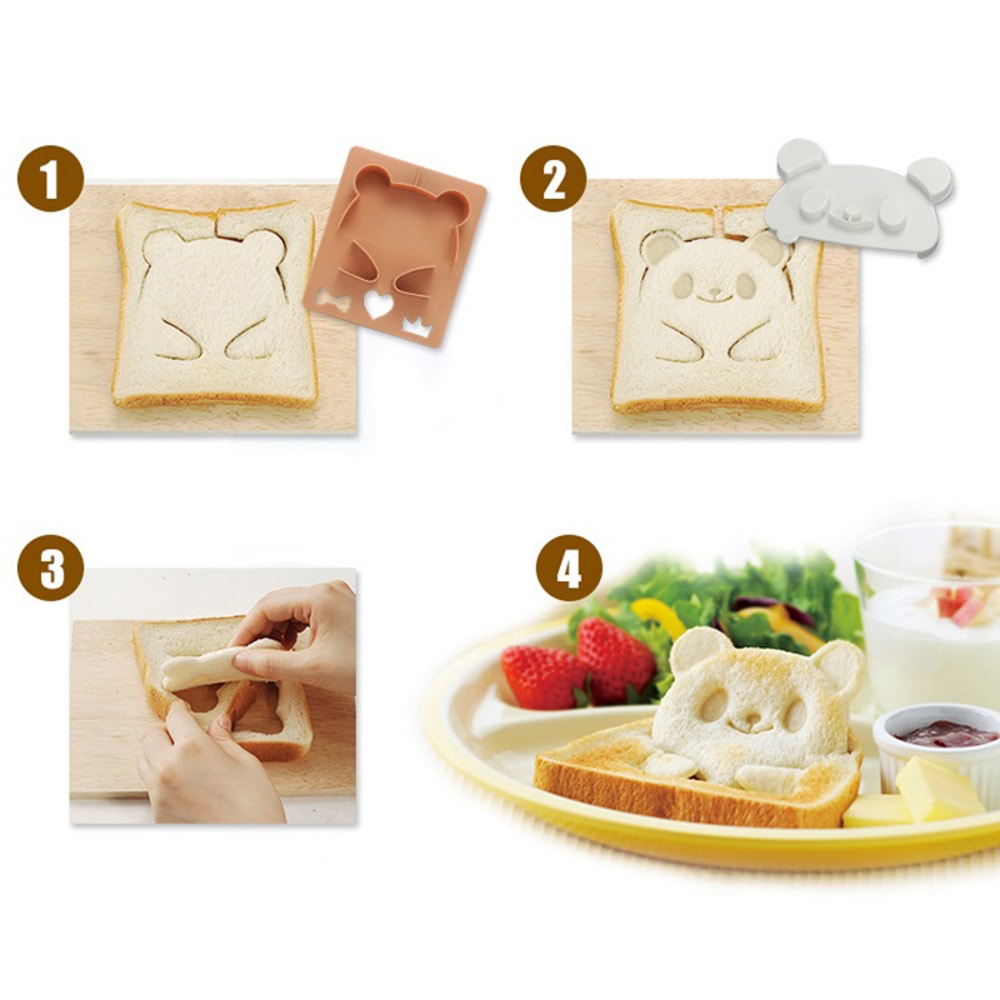 Cute Animal Sandwich Cutter Set For Kids Bento Lunch And Rice Ball Molds 3